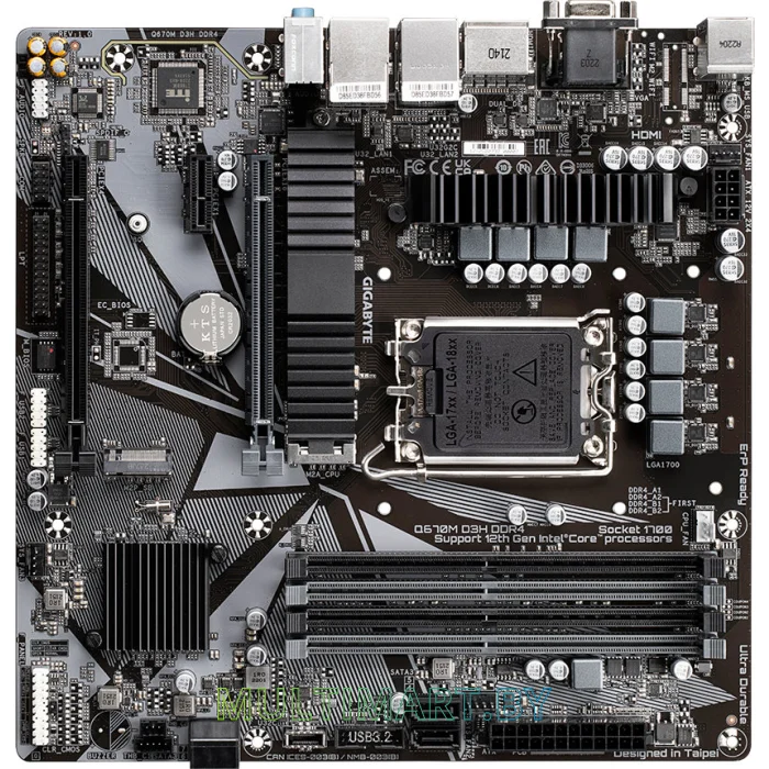 Материнская плата Gigabyte Q670M D3H DDR4 (rev. 1.0)